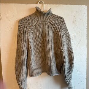 H&M Taupe Turtleneck Sweater
